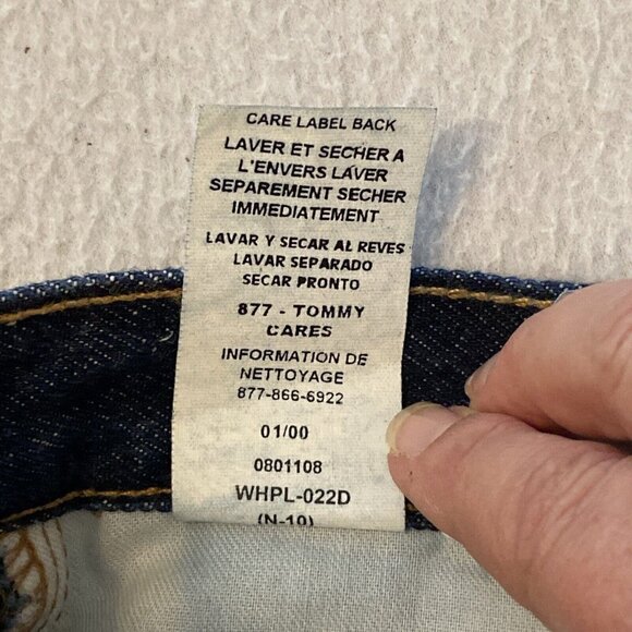 Tommy Hilfiger Women Slim fit Jeans Sz 12r NWT Mid-Rise Dark wash - Picture 8 of 9